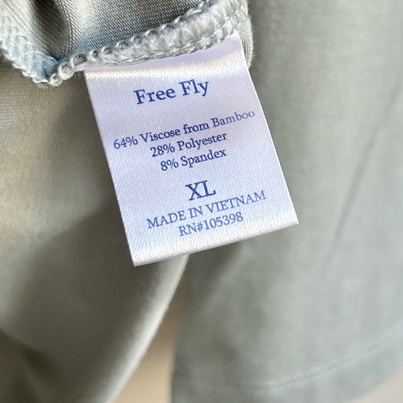 Free Fly | Green Performance Long Sleeve Shirt Bamboo - Picture 4 of 5